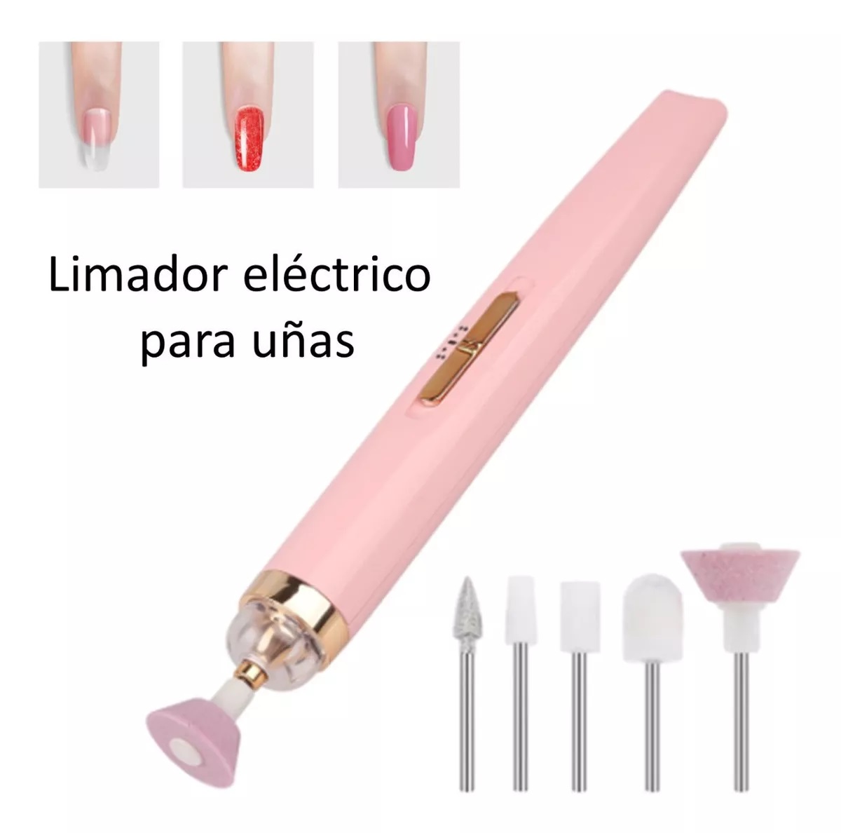 Kit Pulidor De Uñas Eléctrico Recargable Alluma
